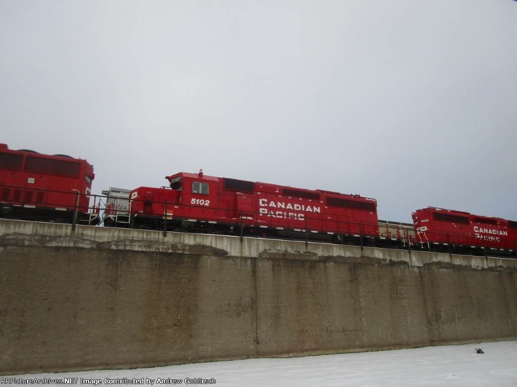 CP 5102 in the Snow